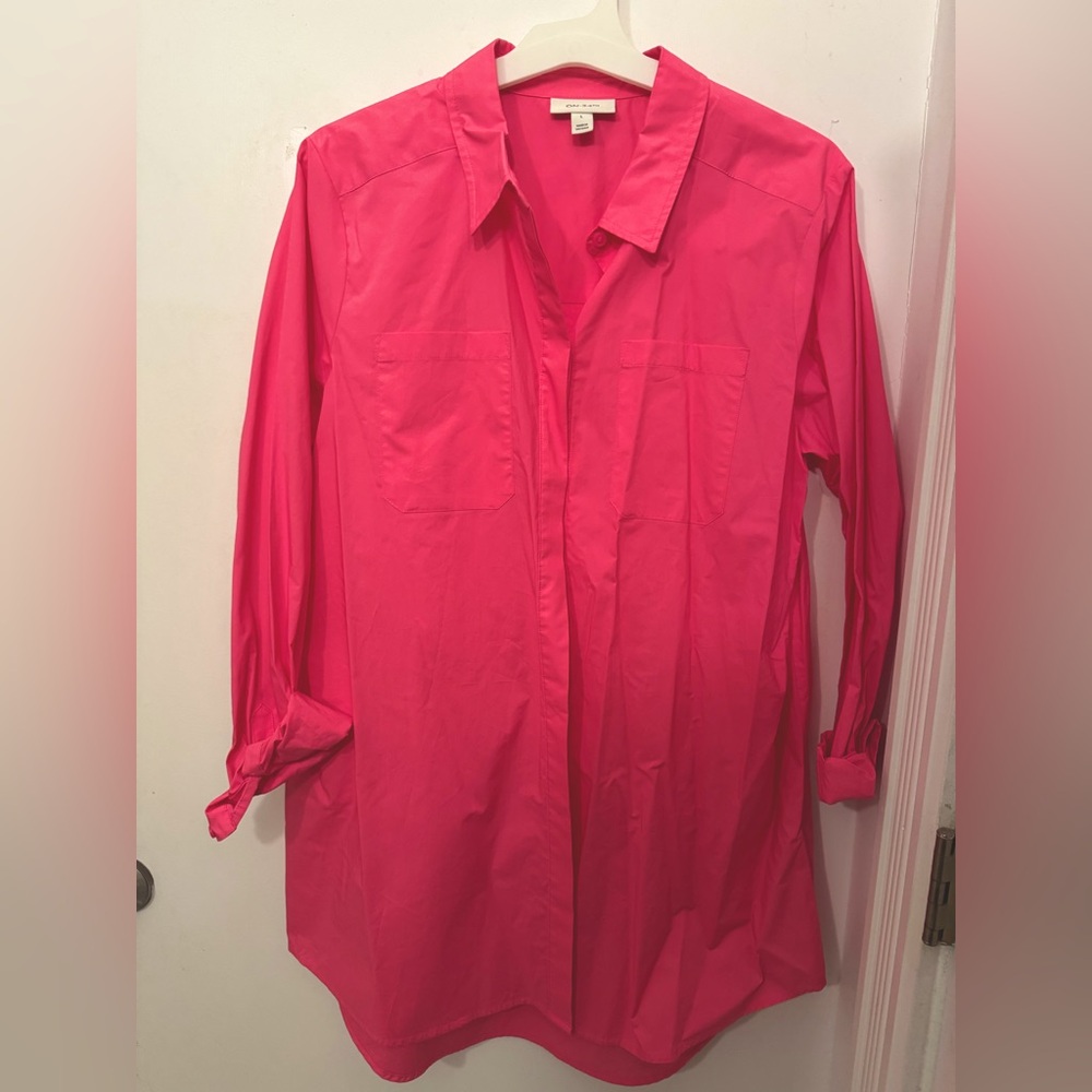 Hot Pink Shirt Dress